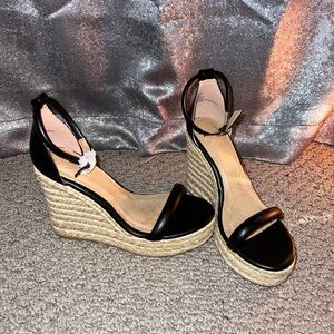 JustFab Black wedges